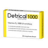 Detrical vitamine D 1000 IU, 60 comprimés, Zdrovit